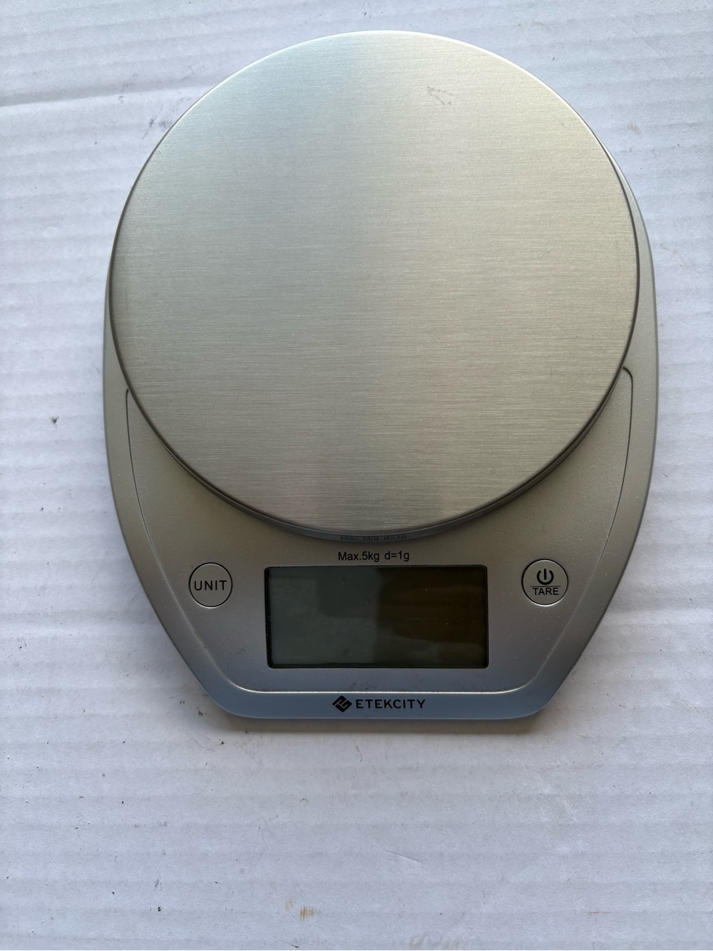 Etekcity Silver Digital Kitchen Scale - Precision Weighing